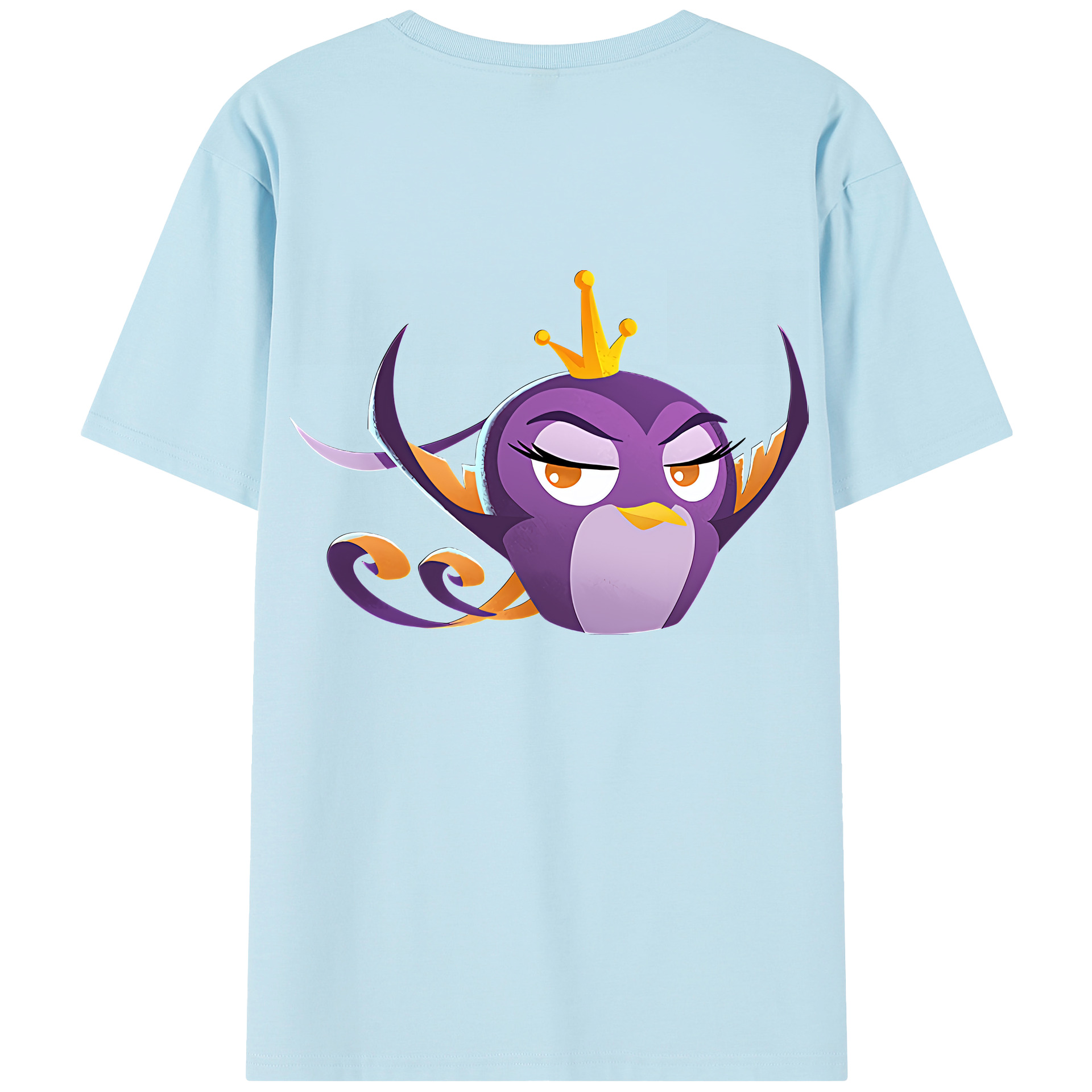 （画像用） Angry Birds アングリーバード 綿100％半袖Tシャツ（背面プリント）